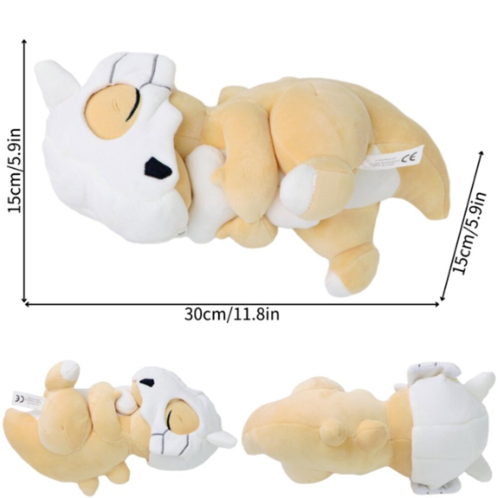 Pokemon Cubone Sleeping Plush Soft Stuffed Doll Toys Cute Collectible 30 CM Kids - Picture 8 of 8
